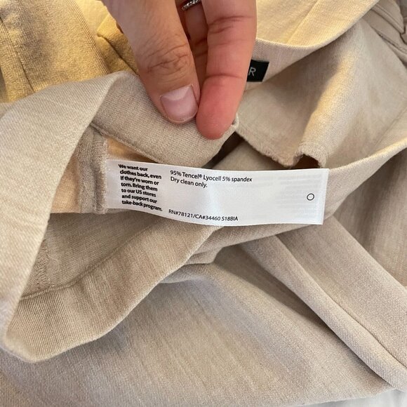 Eileen Fisher Women's Tan Bi-Stretch Tencil Straight Leg Dress Pants‎ Size 10 - Picture 7 of 12